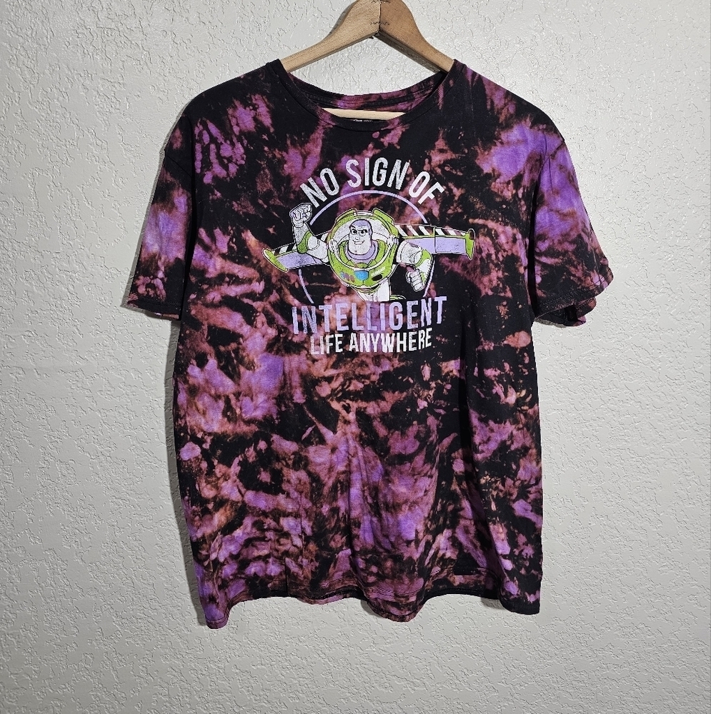 Custom Upcycled Tie Dyed Disney Toy Story Tee